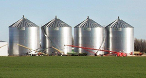 non-stiffened grain bins